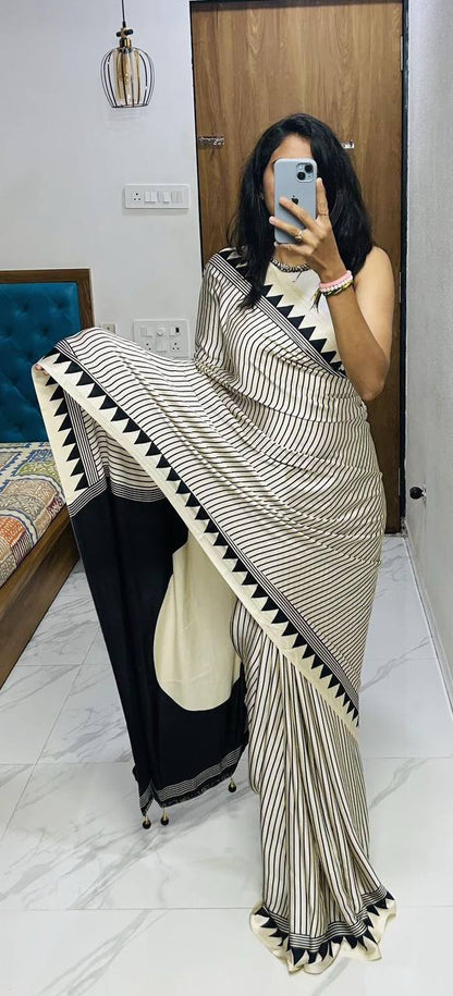 New Party Wear Soft Silk Saree for Elegant Look