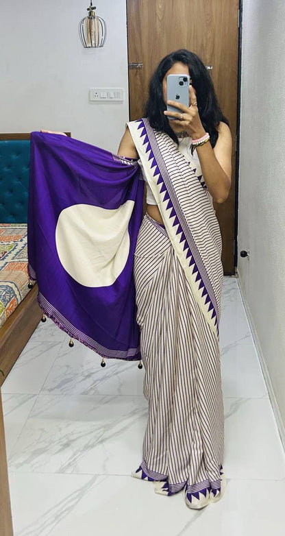 New Party Wear Soft Silk Saree for Elegant Look