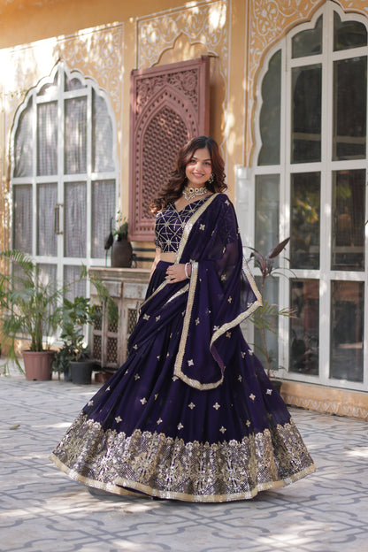 Rangoli Silk with Heavy Sequins & Thread Embroidered Work