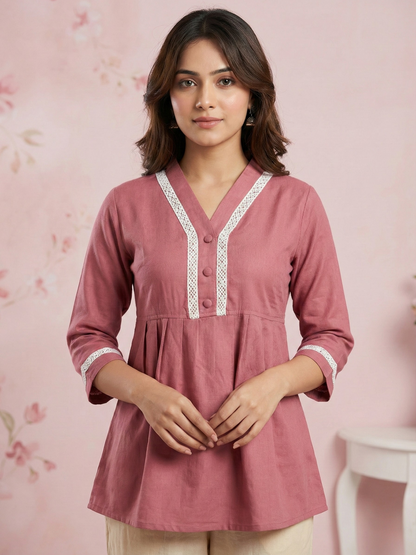 Women Cotton Rayon Ethnic Kurti for Daily & Festive Wear