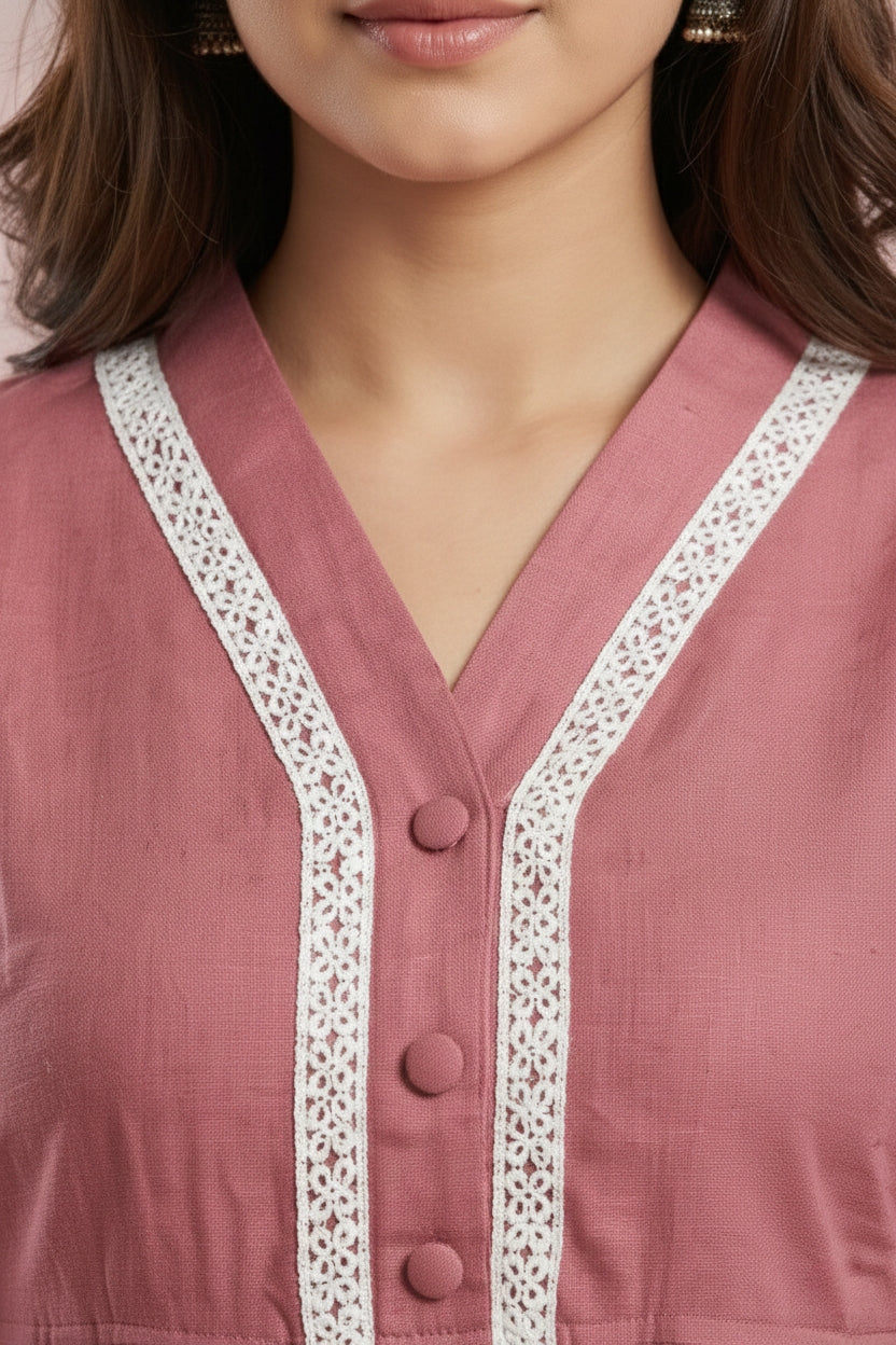 Women Cotton Rayon Ethnic Kurti for Daily & Festive Wear