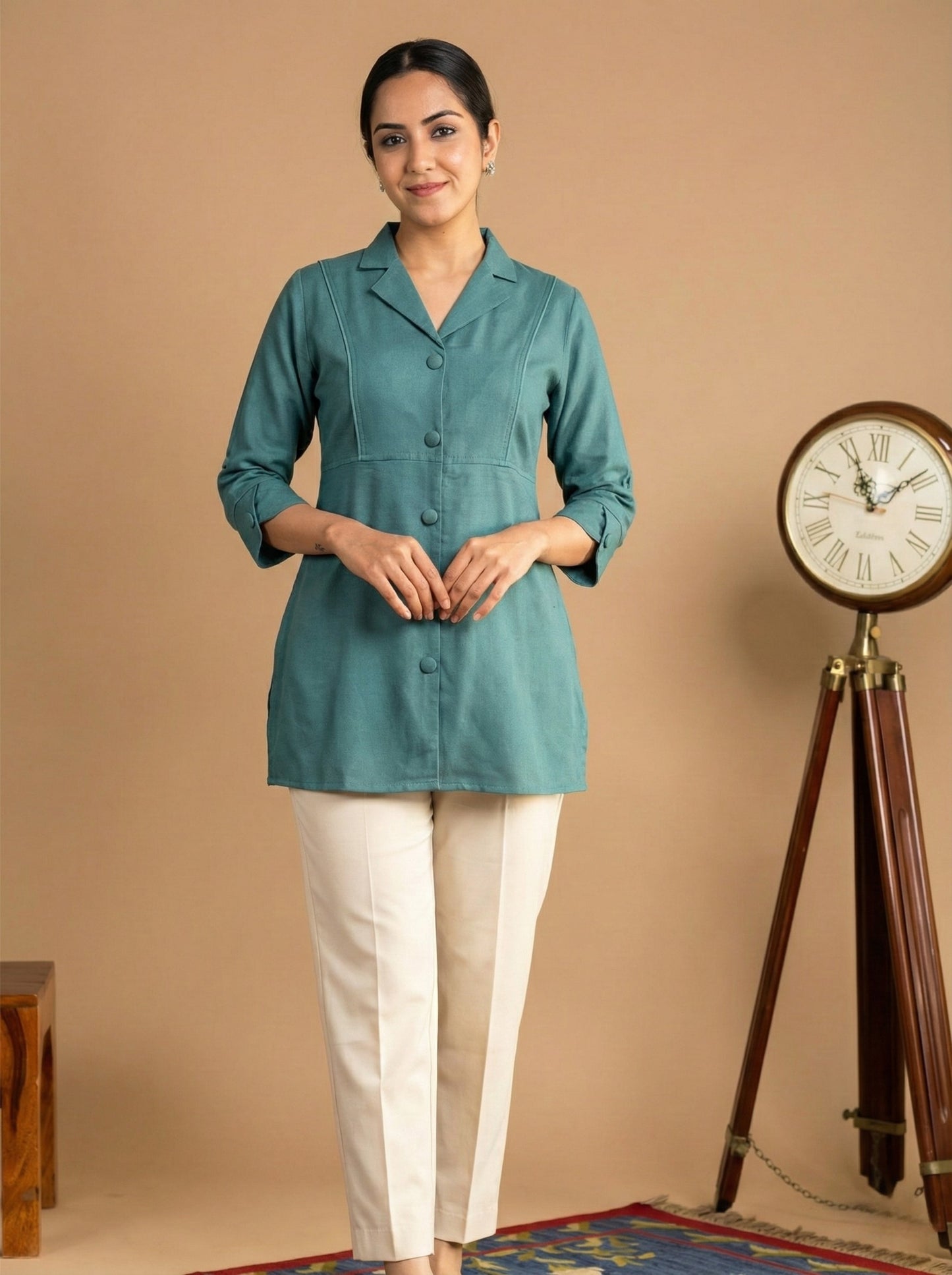 Women Cotton Ethnic Kurti for Office & Daily Wear