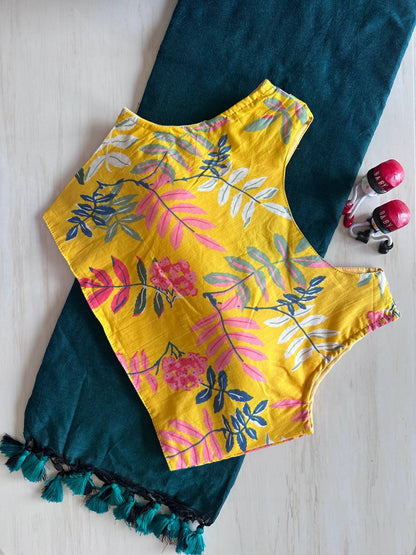 Elegant Khadi Cotton Saree with Stitched Blouse – Timeless Comfort & Style