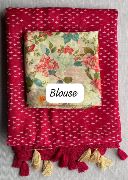 Linen Cotton Saree – A Perfect Blend of Elegance & Comfort