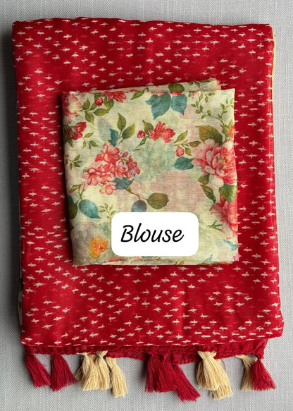 Linen Cotton Saree – A Perfect Blend of Elegance & Comfort