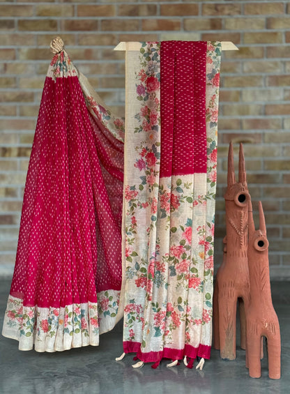 Linen Cotton Saree – A Perfect Blend of Elegance & Comfort