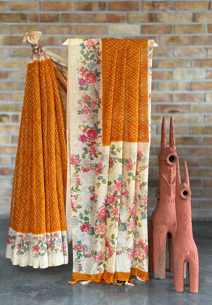 Linen Cotton Saree – A Perfect Blend of Elegance & Comfort