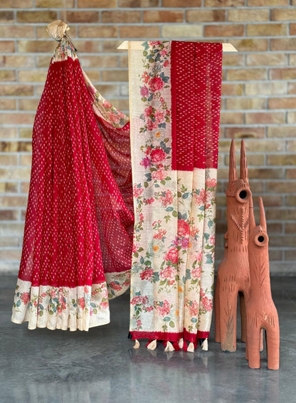 Linen Cotton Saree – A Perfect Blend of Elegance & Comfort