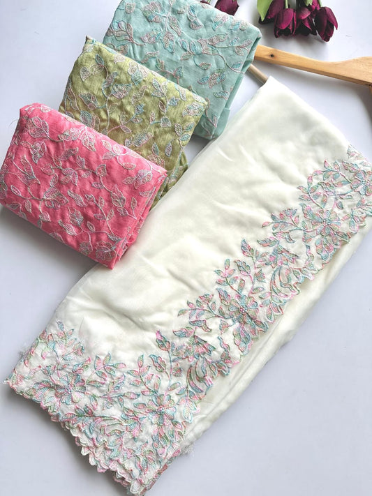 NEW PARTY WEAR Elegant Tabric Silk Saree