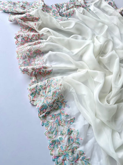 NEW PARTY WEAR Elegant Tabric Silk Saree