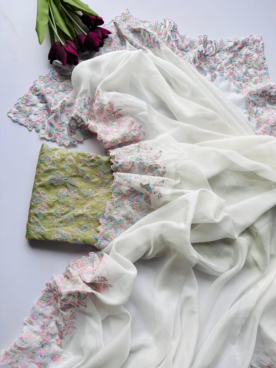 NEW PARTY WEAR Elegant Tabric Silk Saree