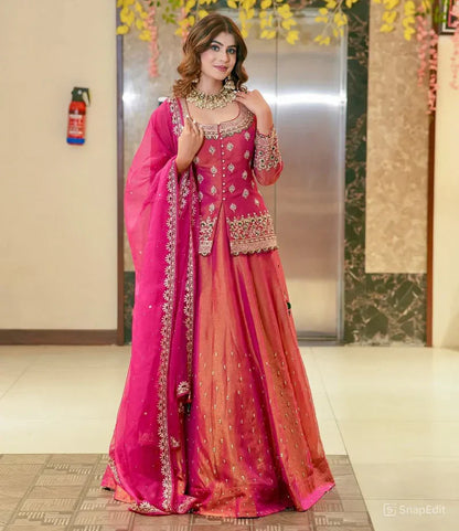 Luxurious Ethnic Sharara Suit Set