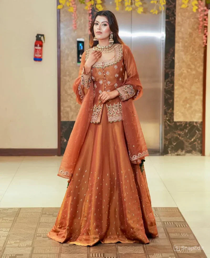 Luxurious Ethnic Sharara Suit Set